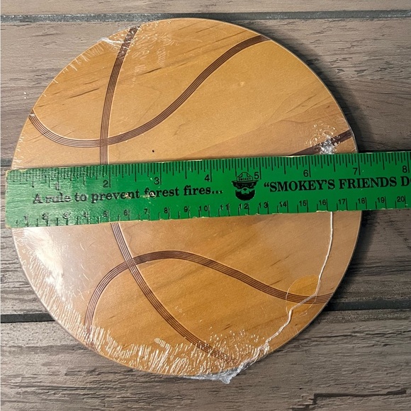 Longaberger NEW 2007 Basketball “Tip Off” Woodcraft LID Fits 7” Keeping Basket - Picture 3 of 4